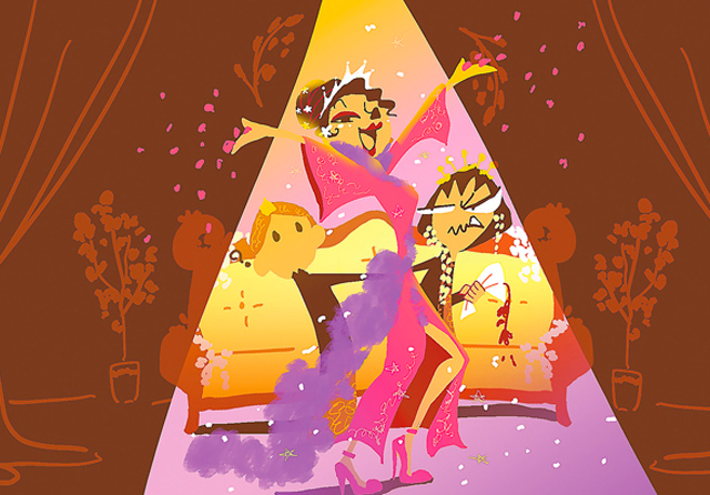 Ilustrasi outfit kondangan. (Nina/Jawa Pos) - Image