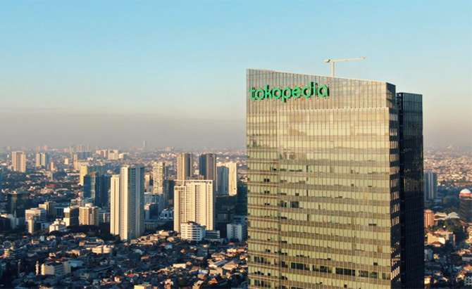 Ilustrasi Kantor Tokopedua di Jakarta - Image
