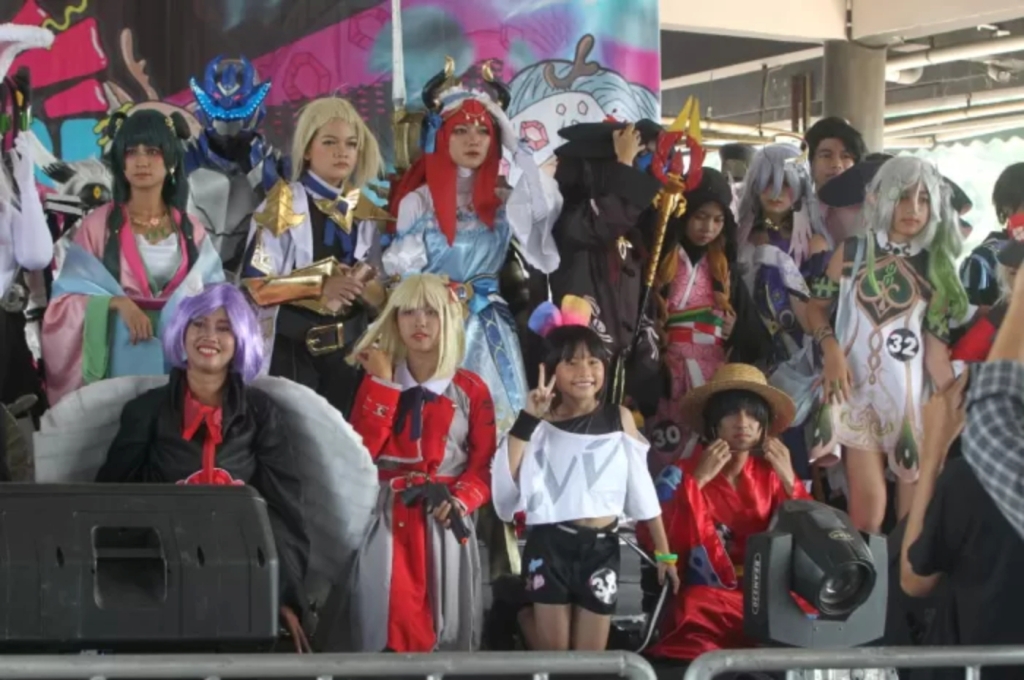 Para peserta event Bogor Nation Matsuri 2024 di Boxies 123 Mall Kota Bogor, Minggu (8/9). (Sofyansyah/Radar Bogor)