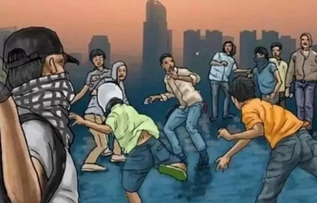 Ilustrasi Tawuran. (dok. JawaPos.com)