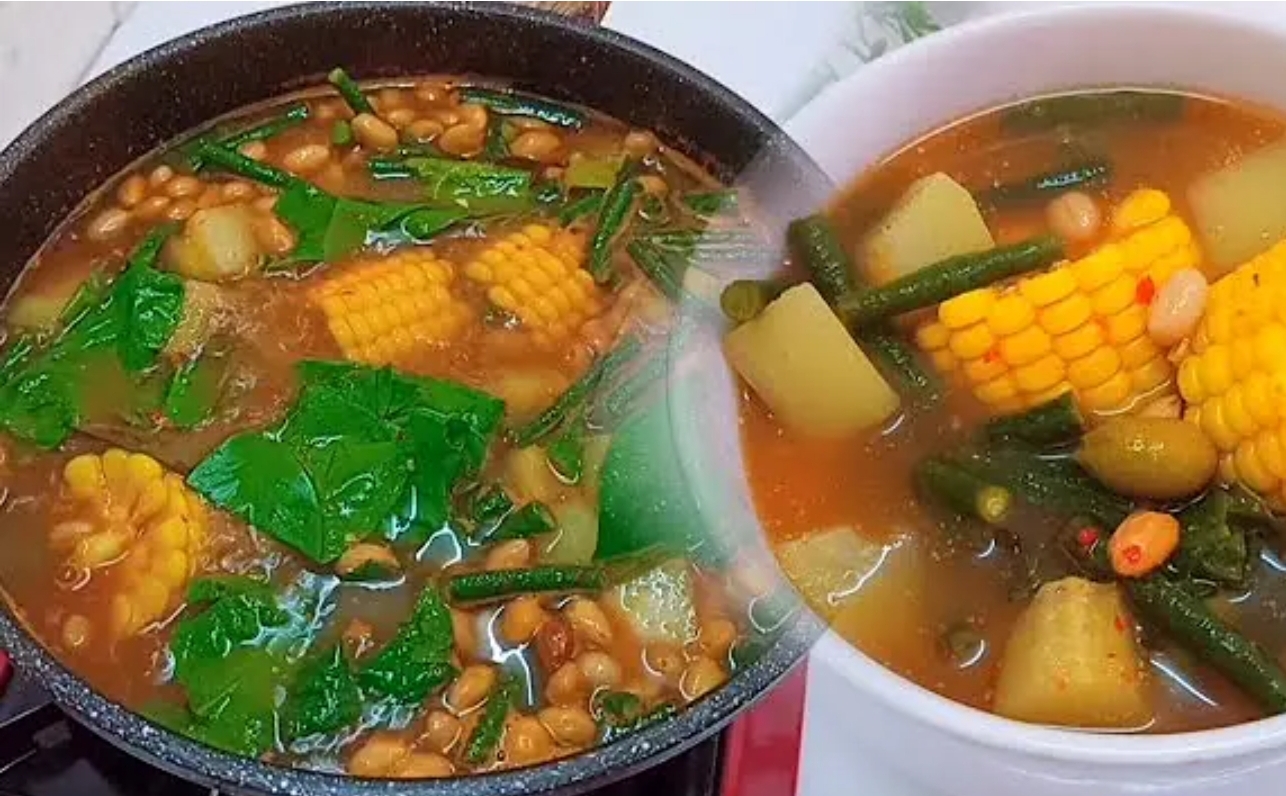 Ilustrasi Sayur Asem. (YouTube Uli&rsquo;s Kitchen)