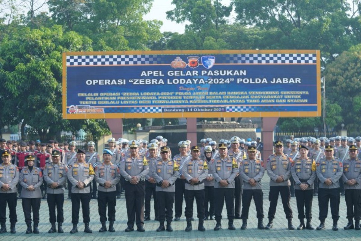 Sebanyak 150 personel gabungan dikerahkan dalam Operasi Zebra Lodaya 2024. (tribratanews.jabar.polri.go.id)