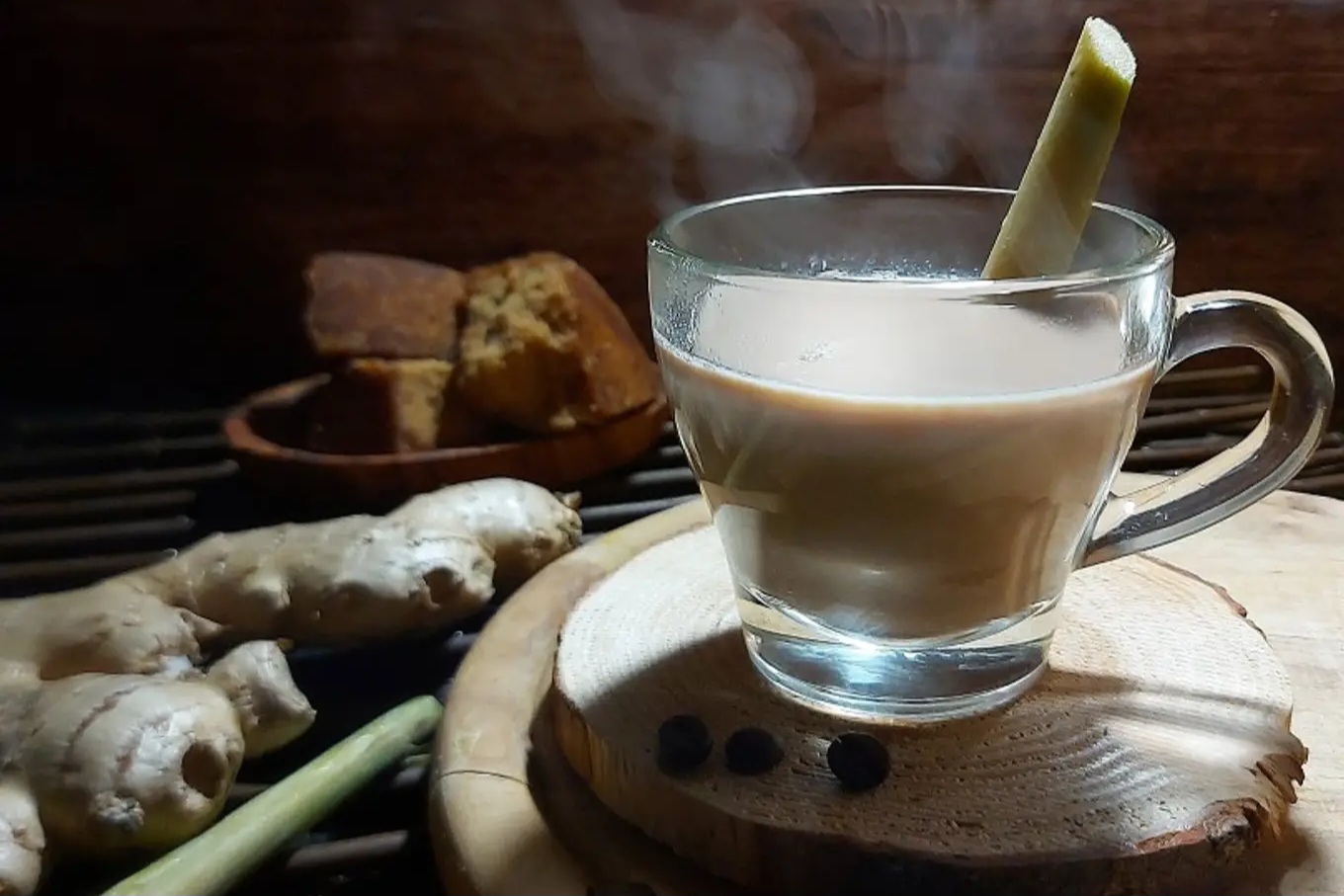 Ilustrasi minuman bajigur. (Cookpad)