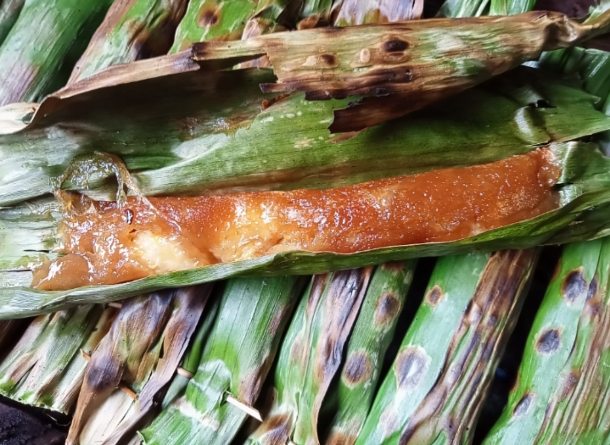 Jajanan Tradisional Bogor pepes sagu pisang. (Google Maps/Pepes Sagu Pisang Daniel)