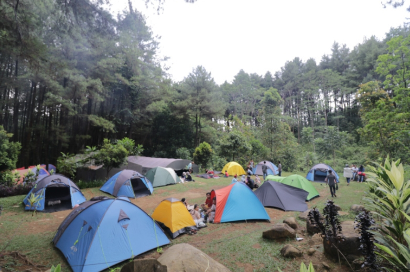 Suasana Camping di Kawasan Wisata Gunung Pancar. (gunungpancar.com)