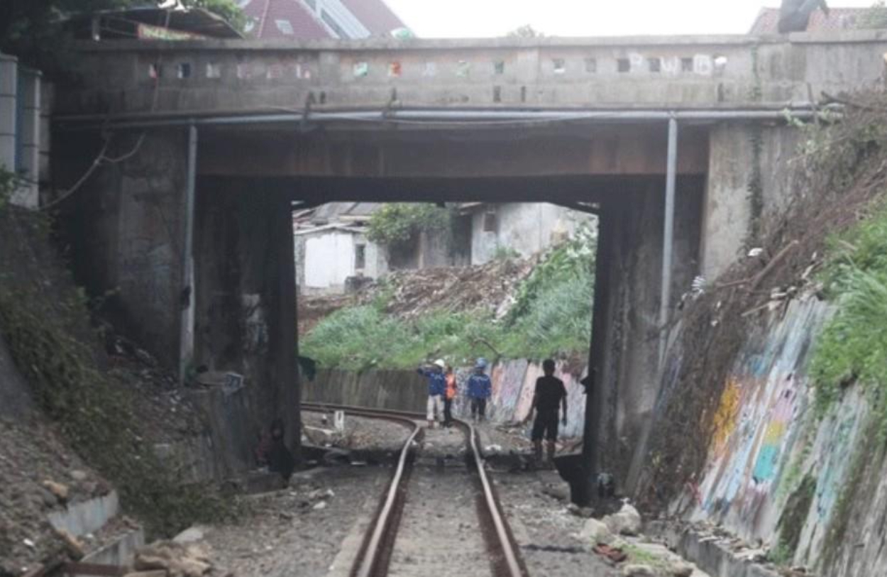 Penampakan Terowongan Paledang di bawah Jalan Paledang Kota Bogor. (Radar Bogor)