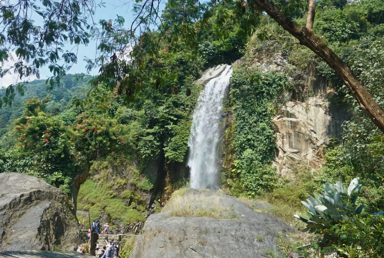 Panorama Curug Bidadari di Sentul Bogor. (Google Maps)