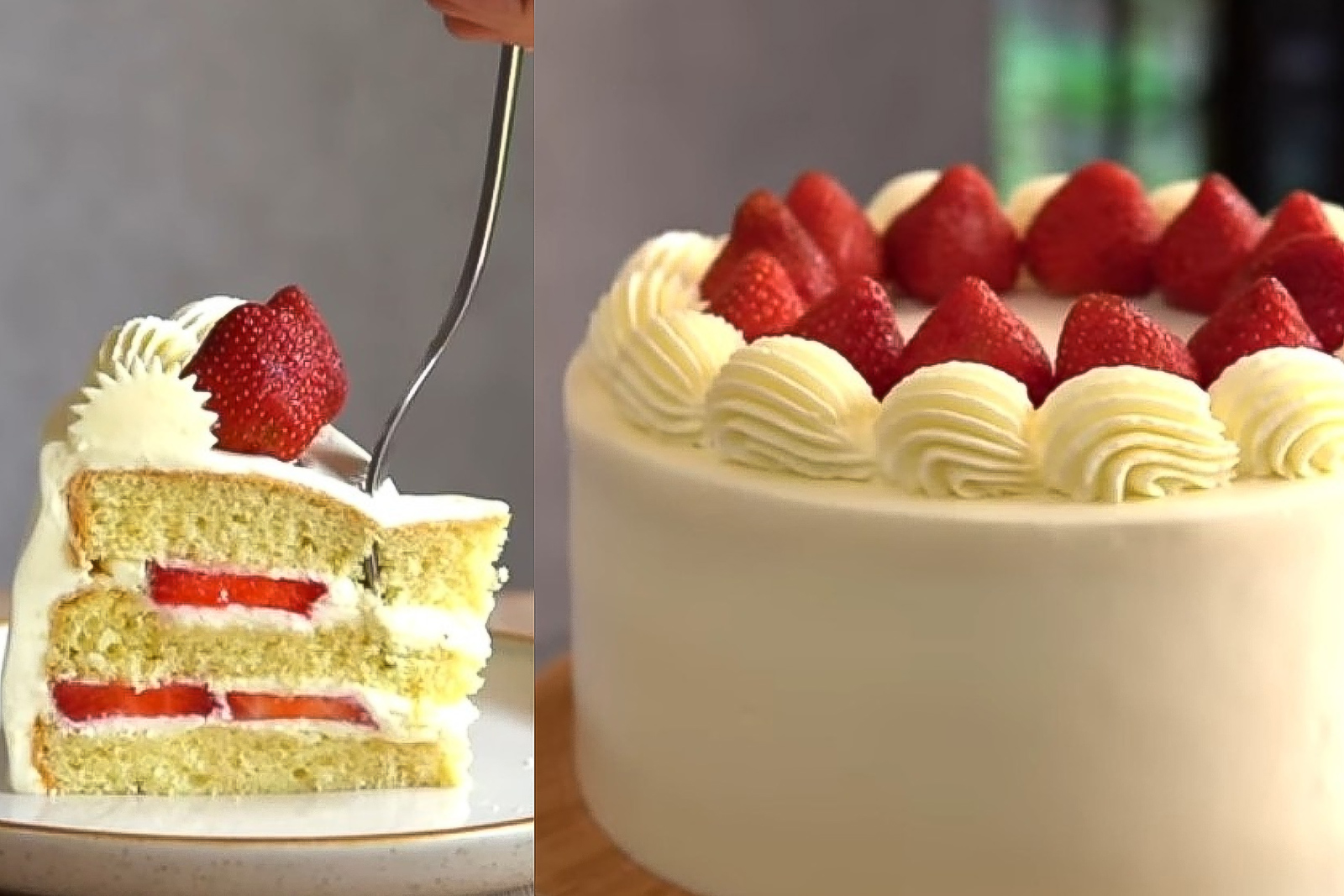 Sajian strawberry shortcake