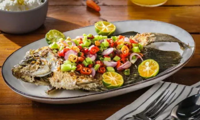 Ikan bakar sambal dabu-dabu