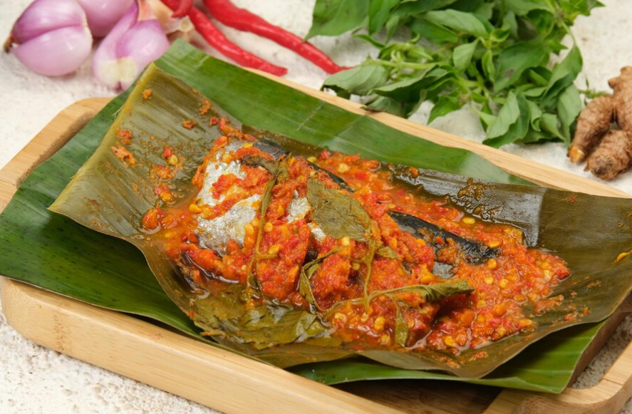 Pepes ikan mas