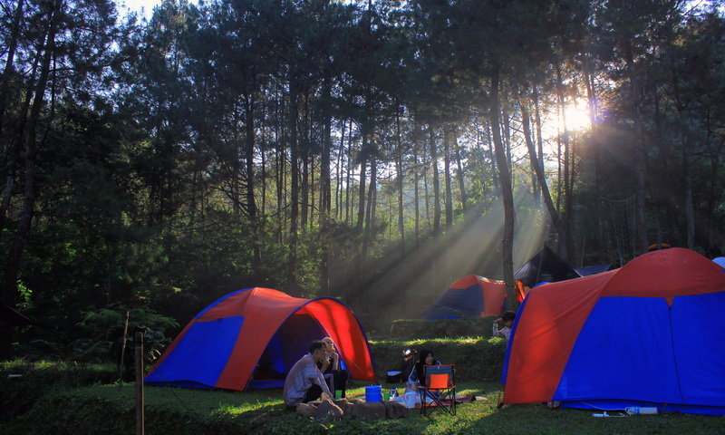 Camping ground di sekitar Sentul, Bogor.