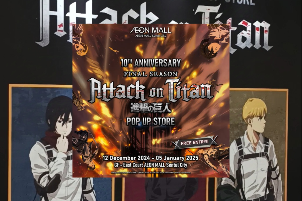 Pop-Up Store Attack on Titan di AEON Mall Sentul City