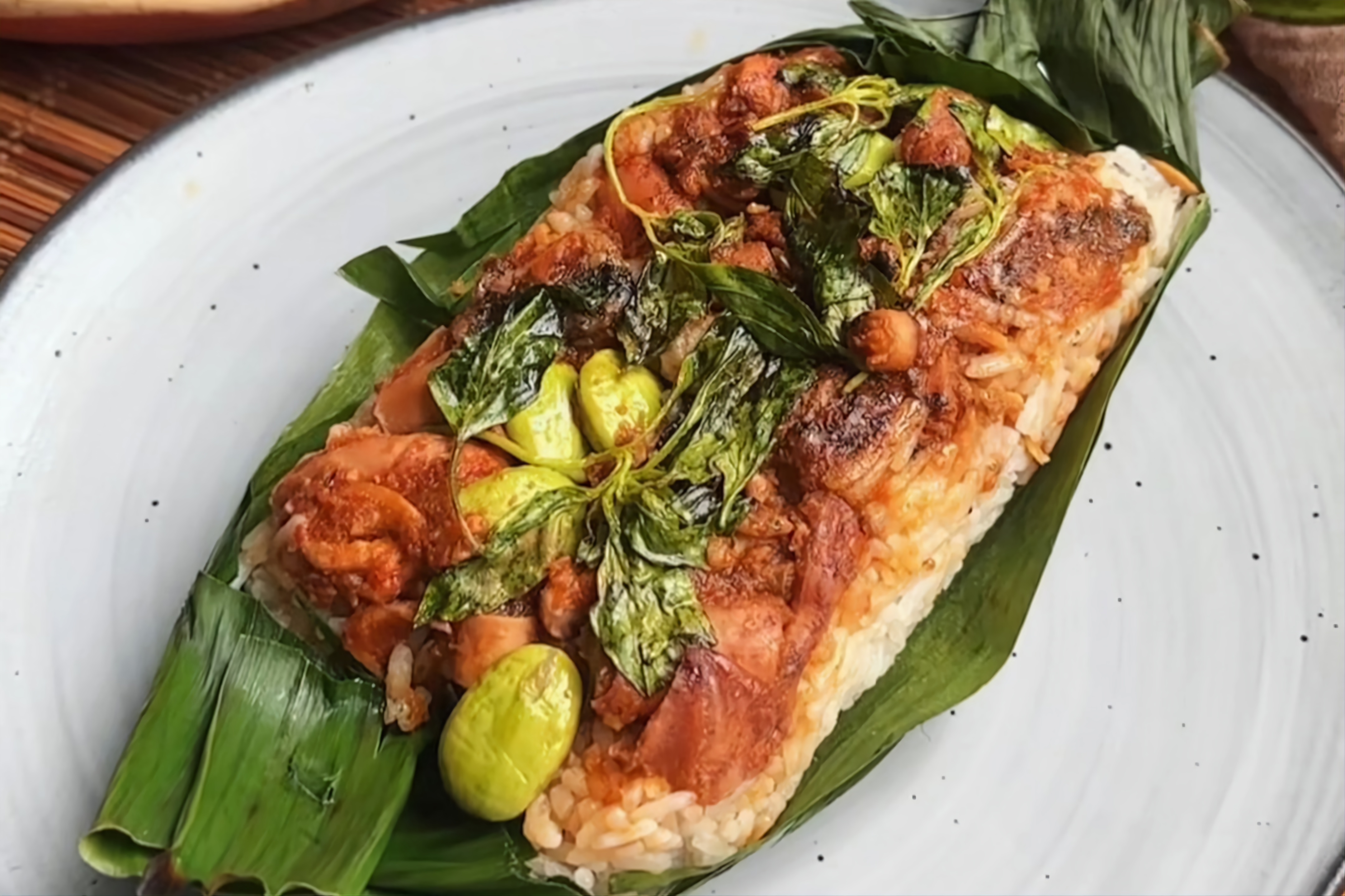 Nasi liwet bakar sambal cumi pete ala Martin Praja