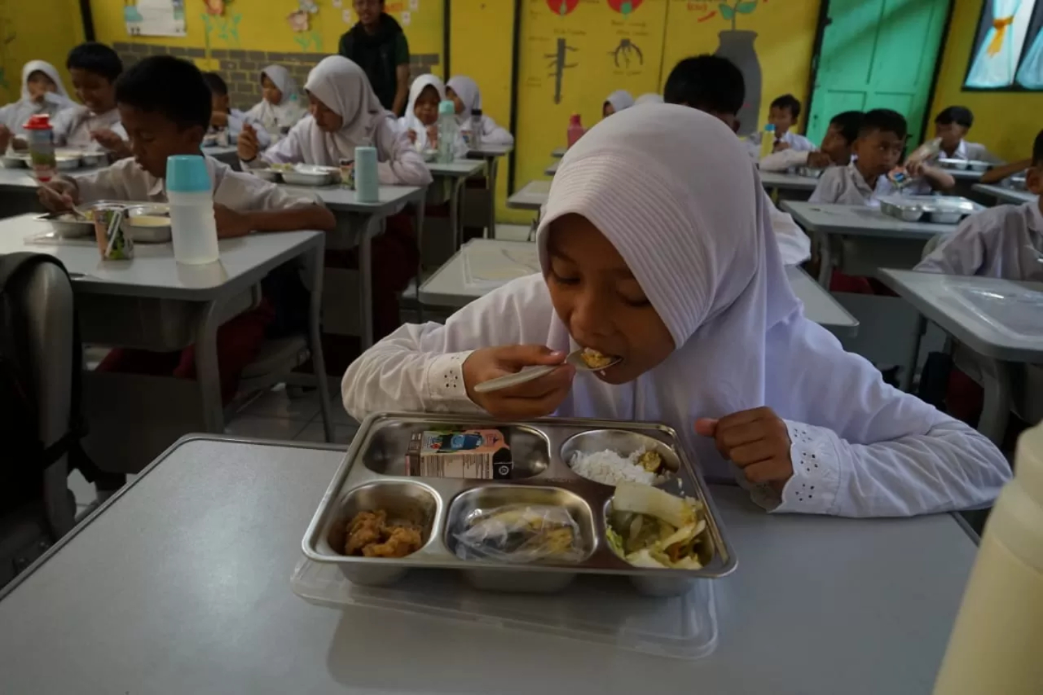 Ilustrasi program Makan Bergizi Gratis di Kota Bogor. (Sofyansyah/Radar Bogor)