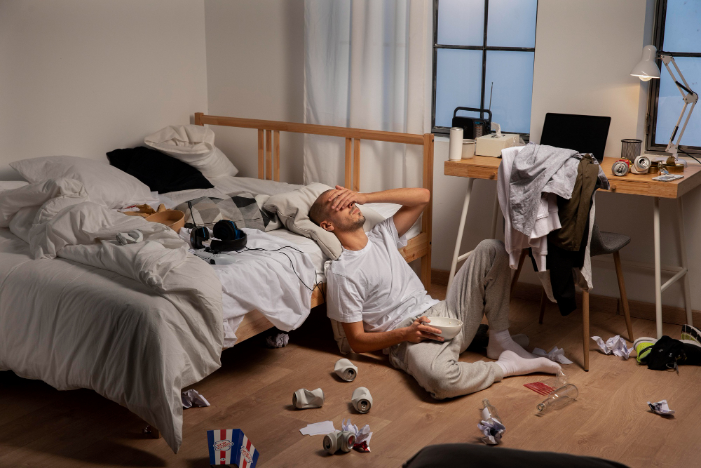 Ilustrasi seorang pengidap Hoarding Disorder