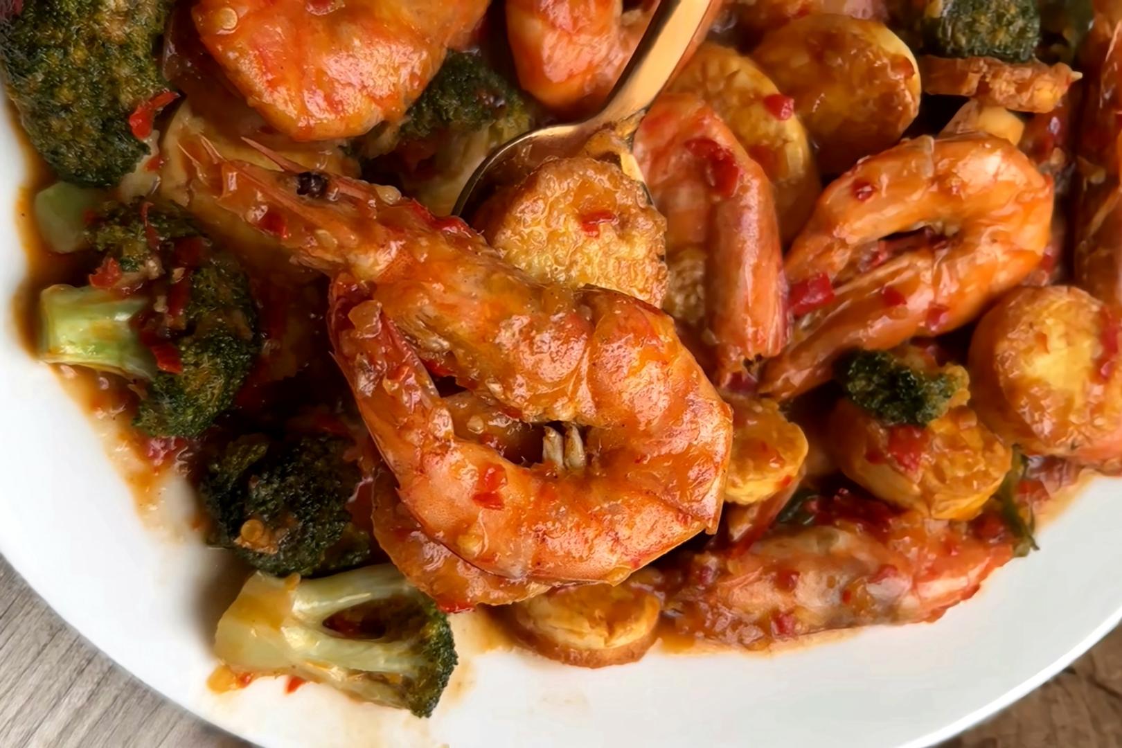 Udang Tofu Pagi Sore ala Martin Praja.(Dok. Instagram/@martinpraja)