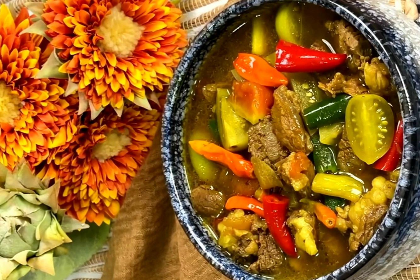 Resep garang asam daging kuah medok