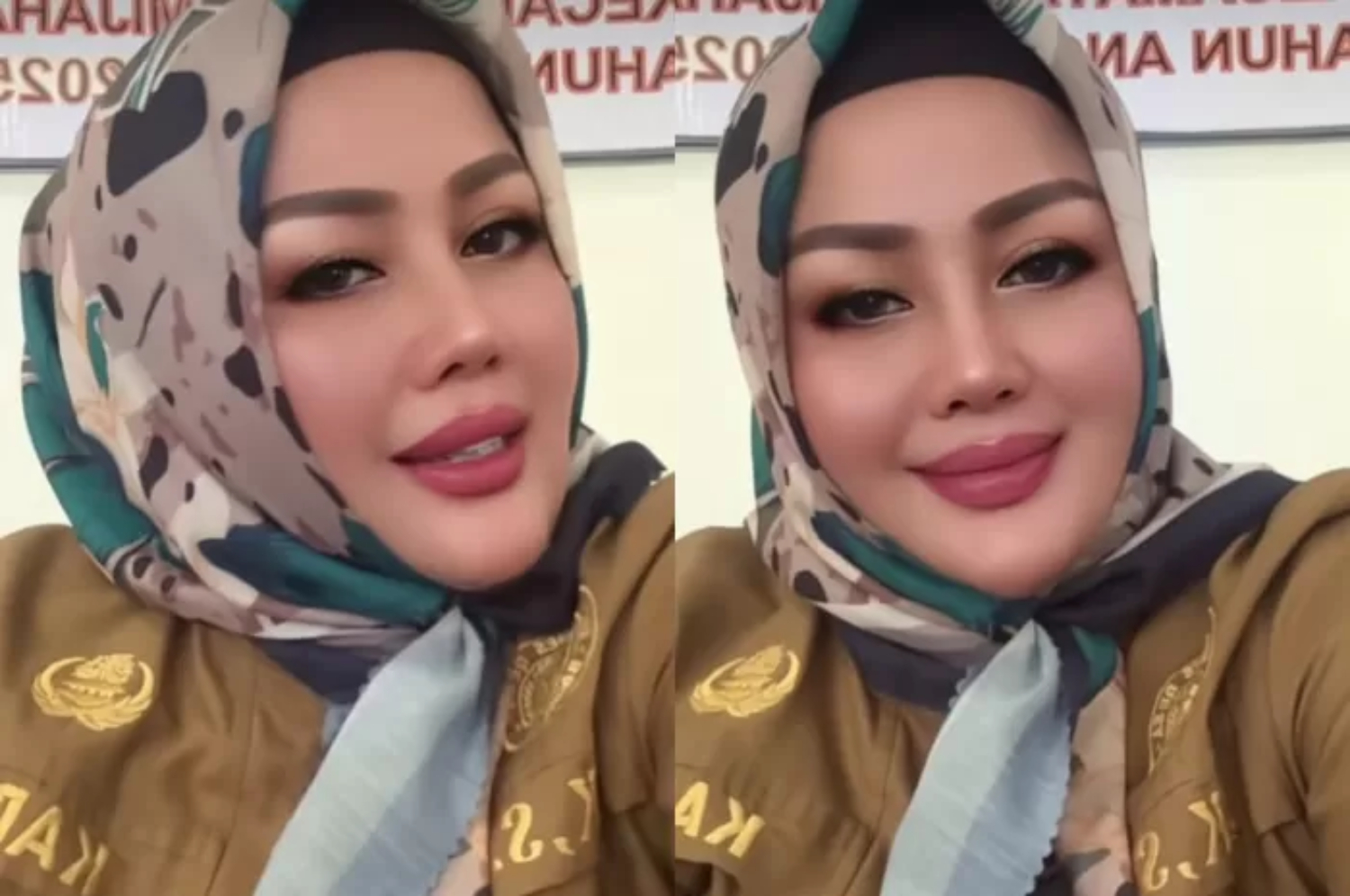 Kepala Desa (Kades) Gunung Menyan, Kecamatan Pamijahan, Kabupaten Bogor Wiwin Komalasari. (TikTok @ratuwk1414)