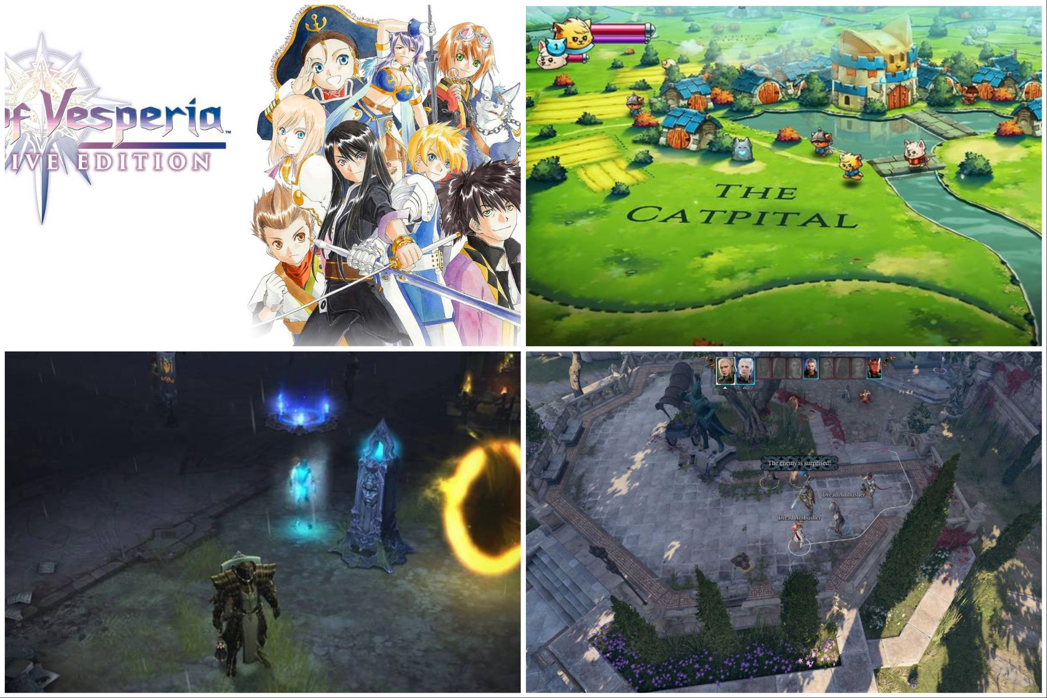 Ilustrasi game RPG yang bisa dimainkan co-op dalam satu layar. (thegamer.com)