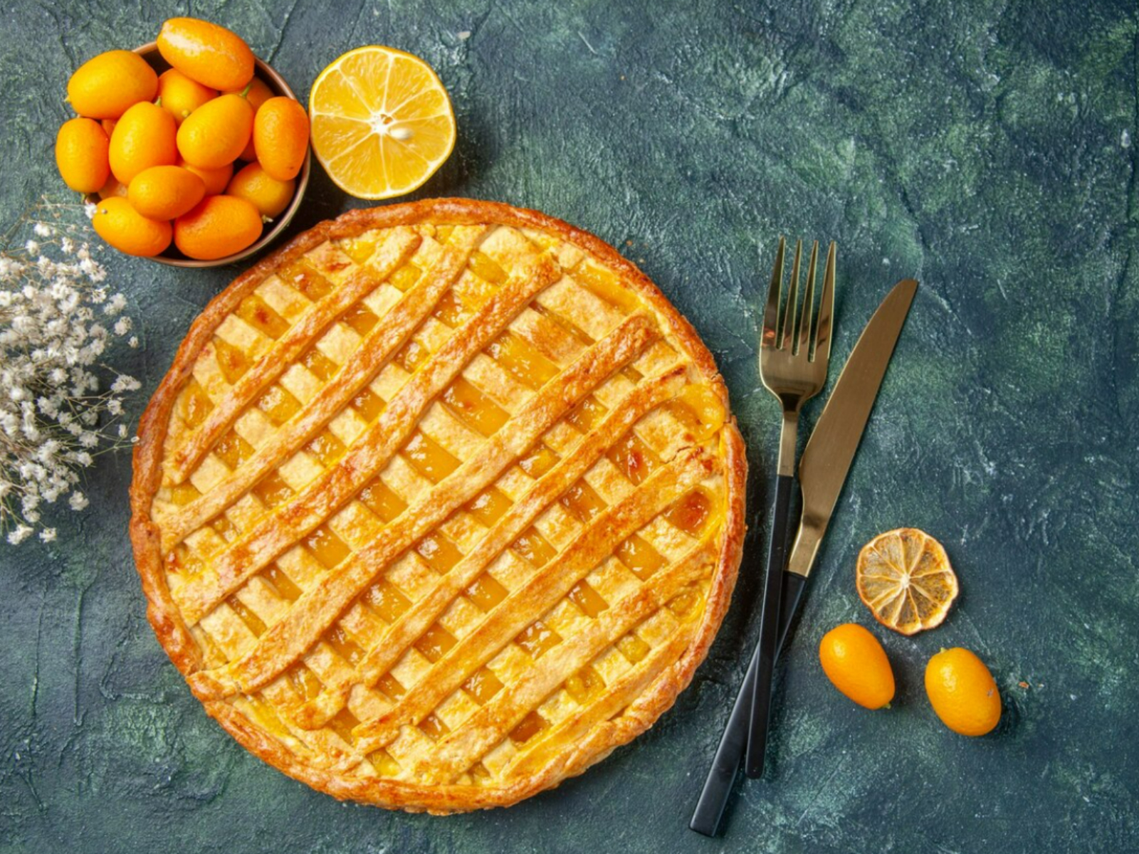 Ilustrasi pie jeruk (Dok. Freepik)