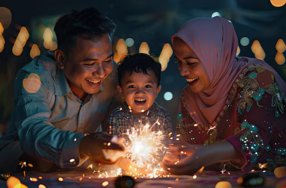 Ilustrasi merayakan Hari Raya Idul Fitri (Dok. Freepik)
