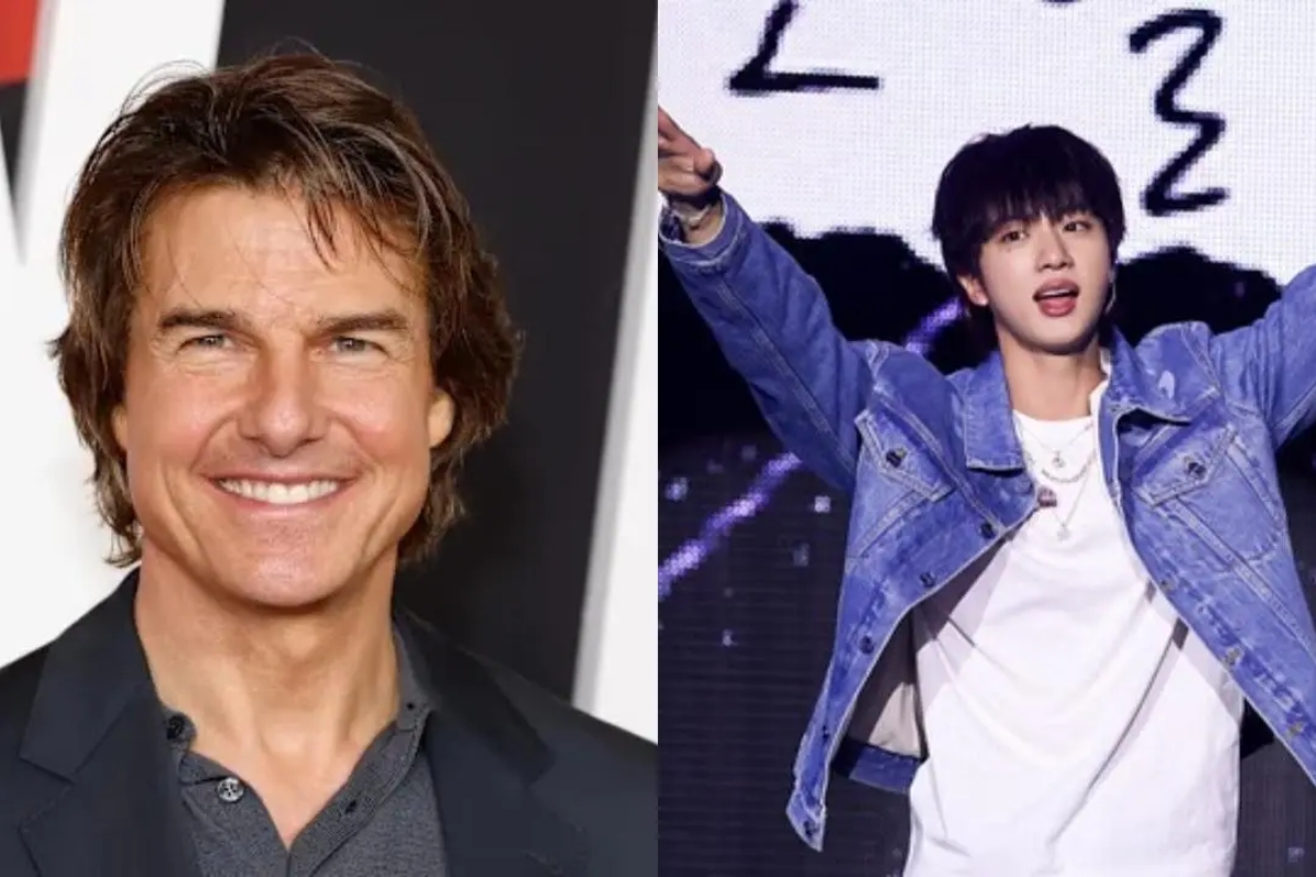 Tom Cruise dan Jin BTS (Dok. mid-day.com)