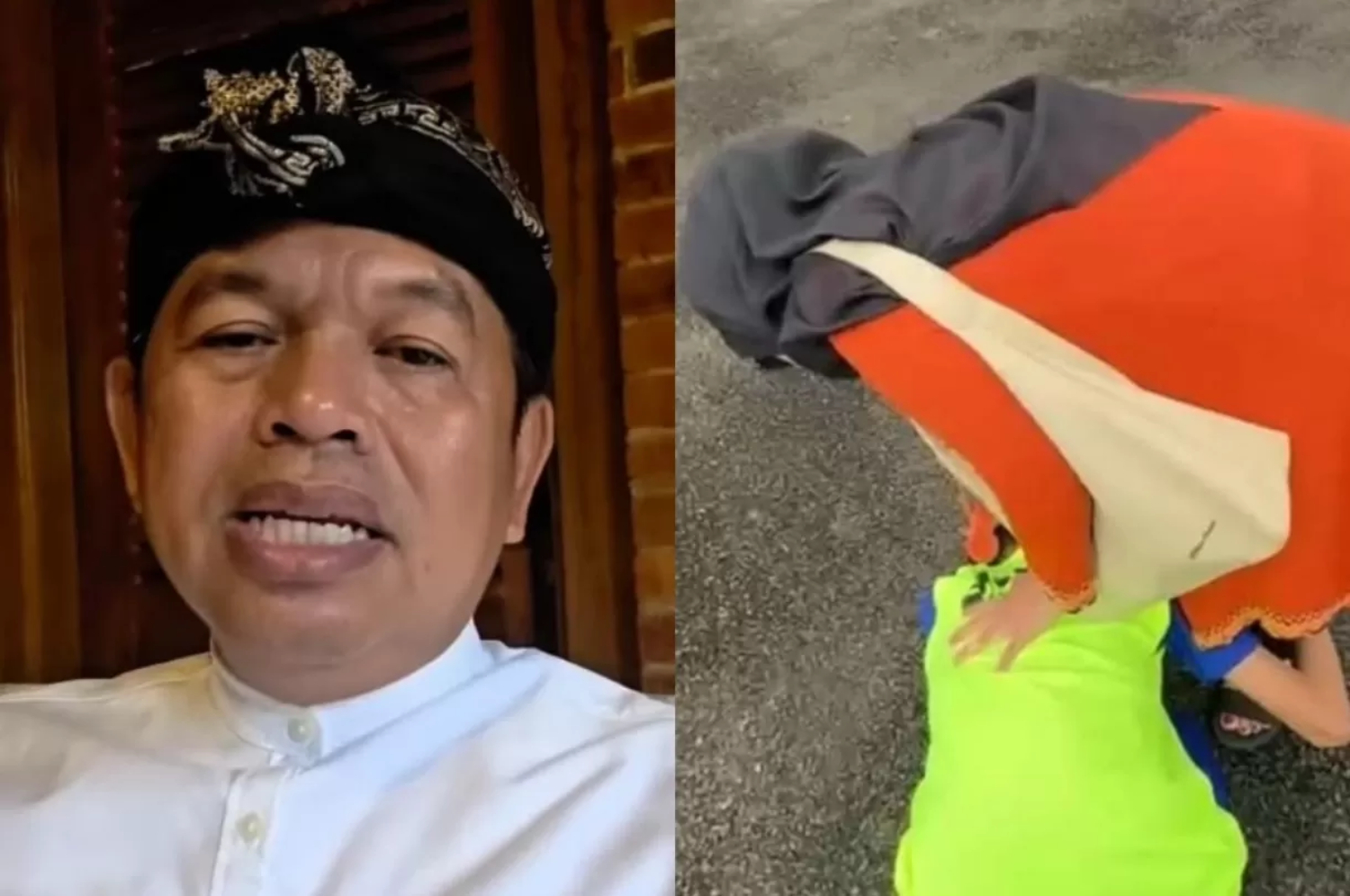 Gubernur Jabar Dedi Mulyadi memposting video viral remaja yang menjalani pendidikan di barak militer sujud di kaki ibunya. (Instagram @dedimulyadi71)