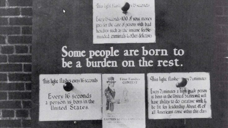 Poster tentang eugenika di Inggris dan Amerika. (pinterest.com)