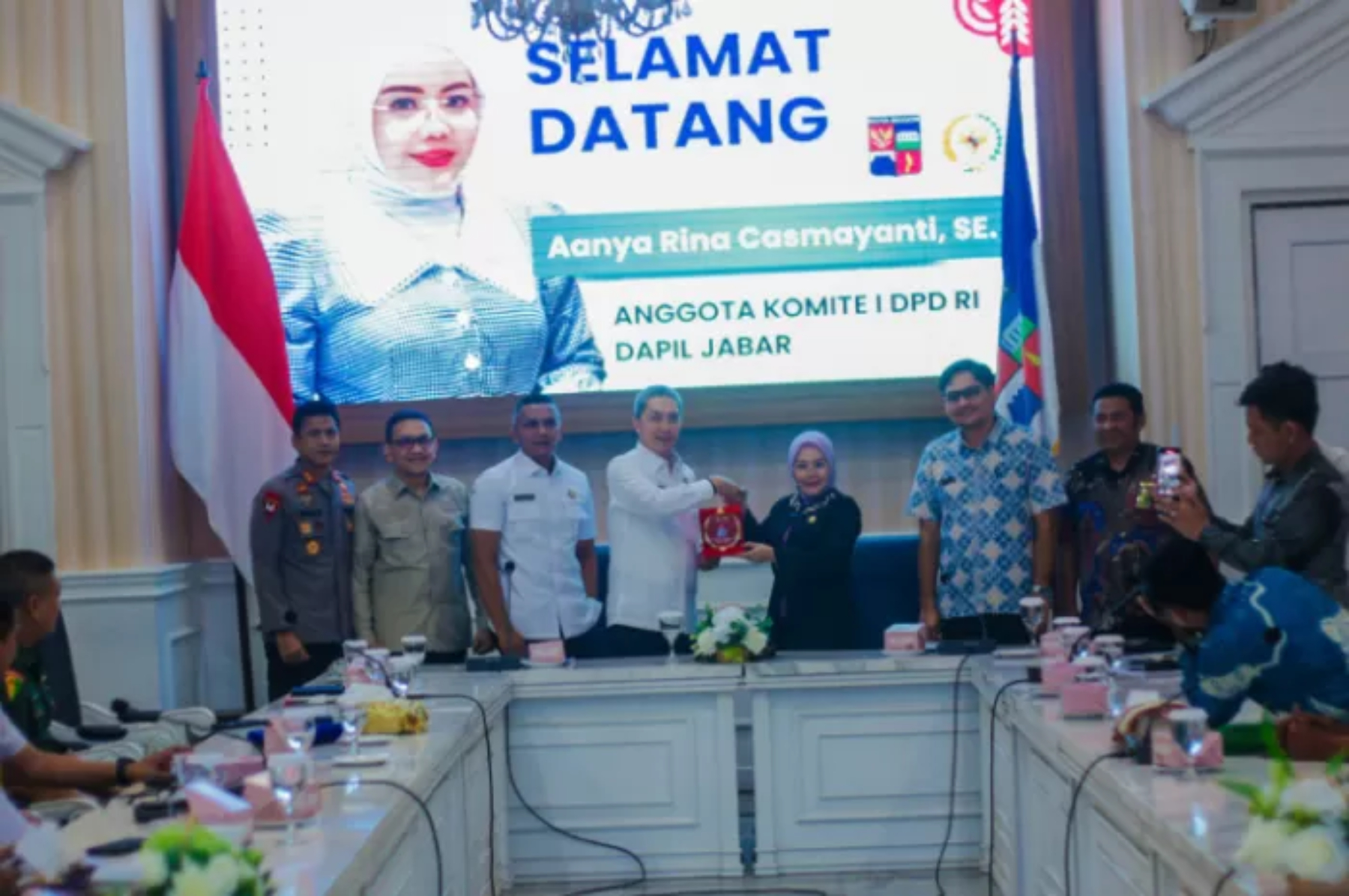 Wali Kota Bogor Dedie Rachim, saat menerima kunjungan kerja Anggota Komite I DPD RI. (Humas Pemkot Bogor)