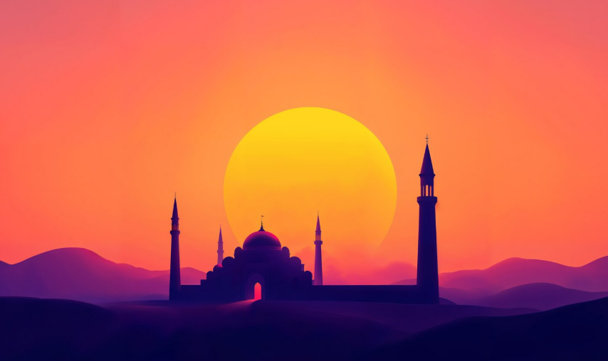 Ilustrasi jadwal sholat (Dok. Freepik)