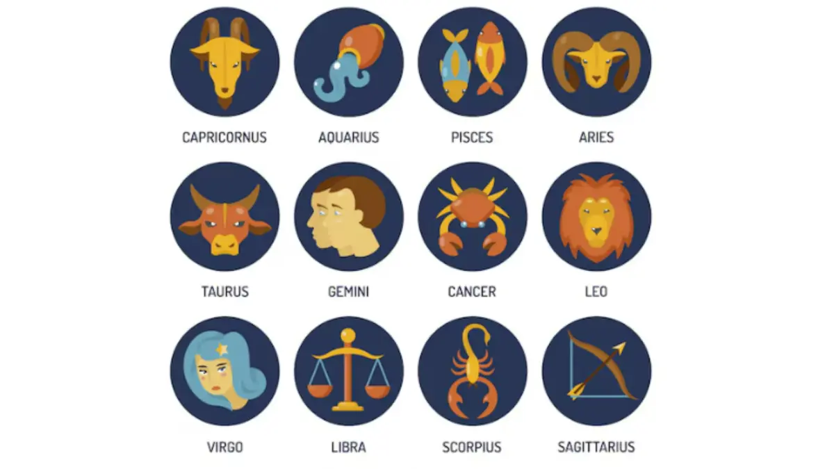 Ilustrasi 12 zodiak (Magnific)