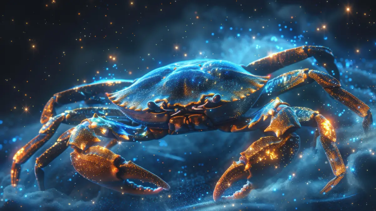 Ilustrasi zodiak Cancer (Magnific) 