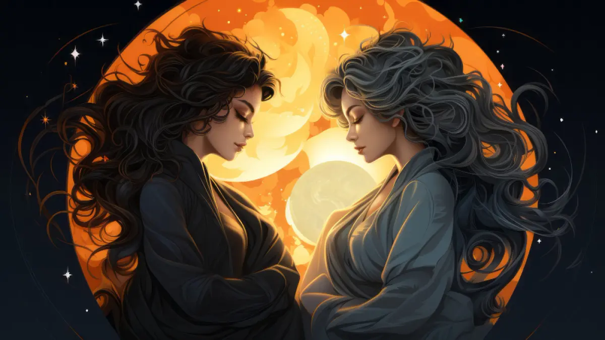 Ilustrasi zodiak Gemini (Magnific) 