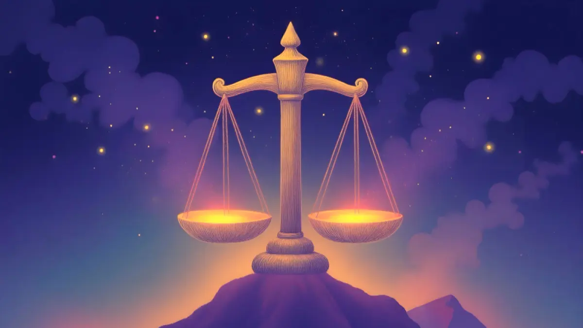 Ilustrasi zodiak Libra (Magnific) 