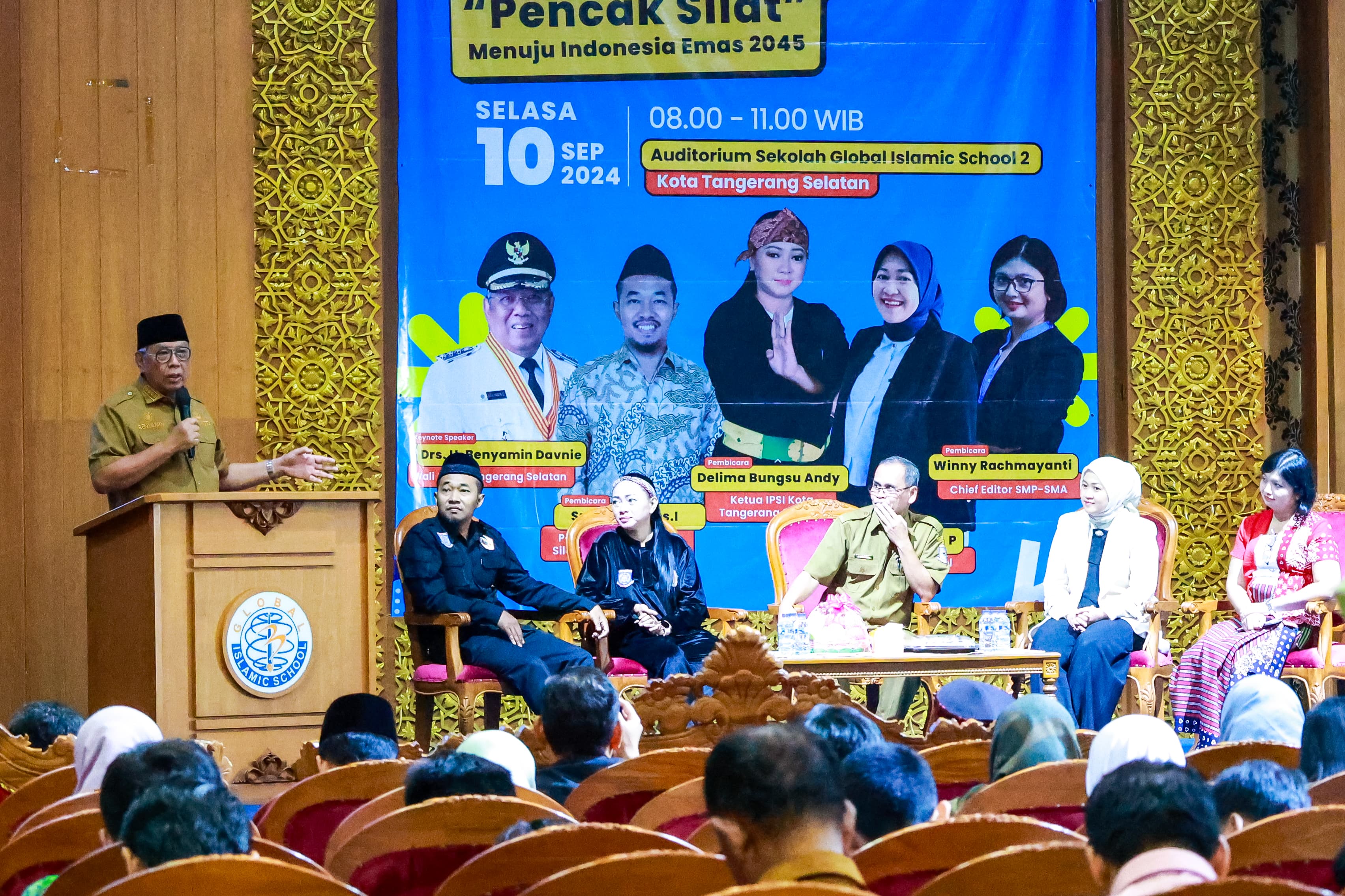Pemkot Tangsel resmi menjadikan pencak silat sebagai muatan lokal (mulok) untuk jenjang Sekolah Menengah Pertama (SMP). (Dok: Humas)