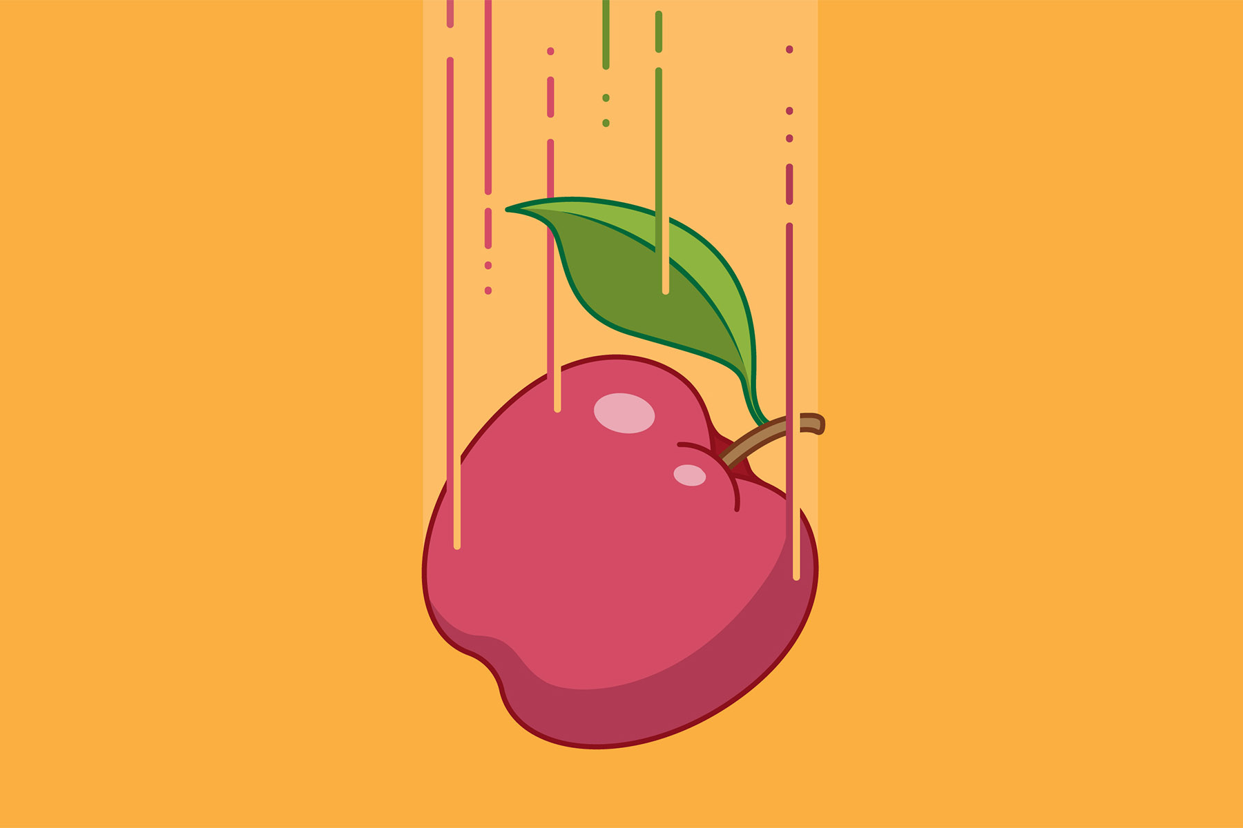 Ilustrasi gaya gravitasi. (Samuel Velasco/Quanta Magazine)