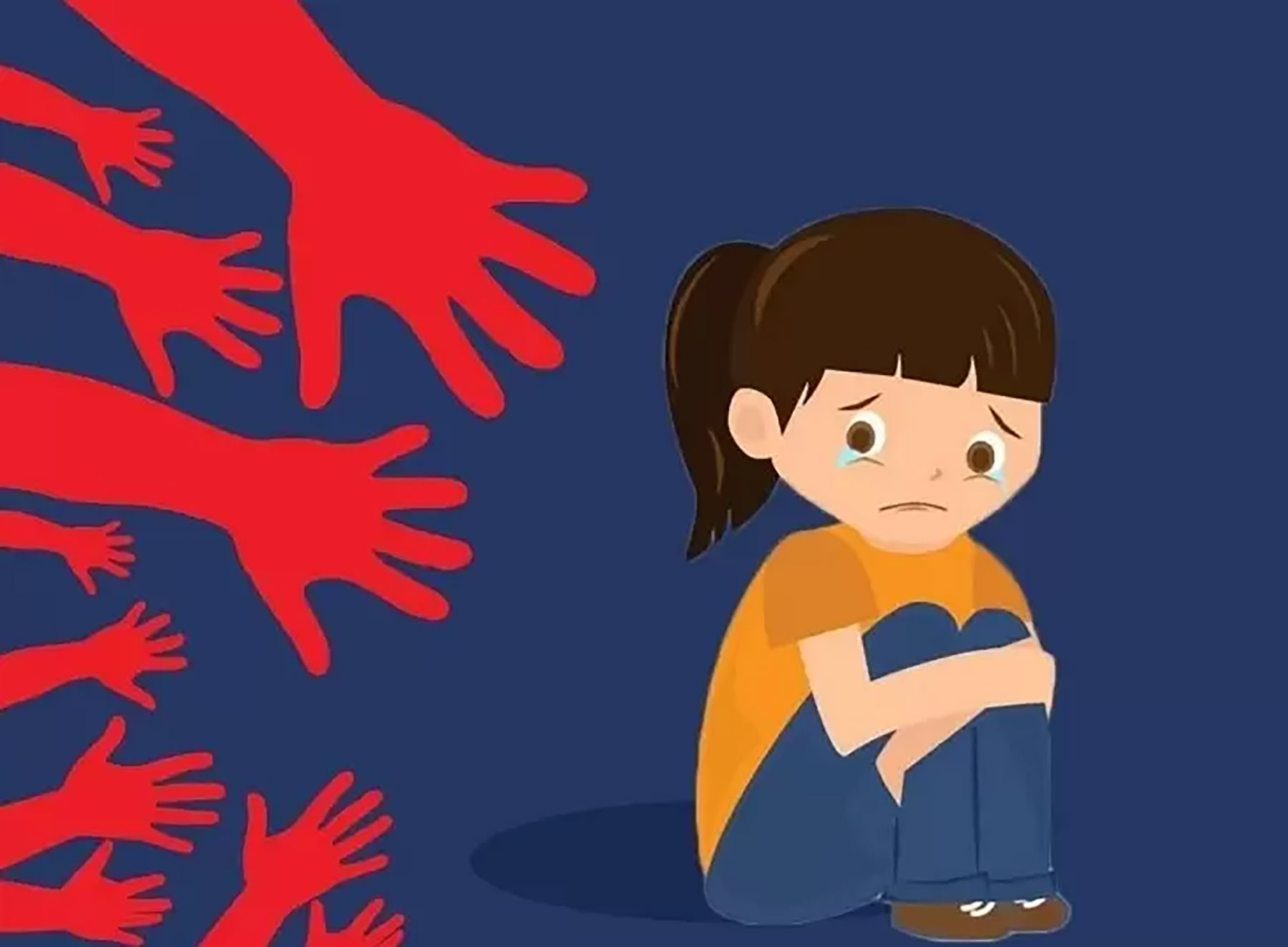 Ilustrasi kekerasan anak perempuan. (Dok. Jawa Pos)