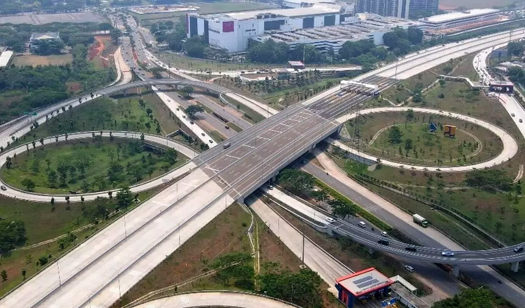 Simpang susun tol Serpong-Balajara seksi Legok atau 1B. (Dok. PUPR)