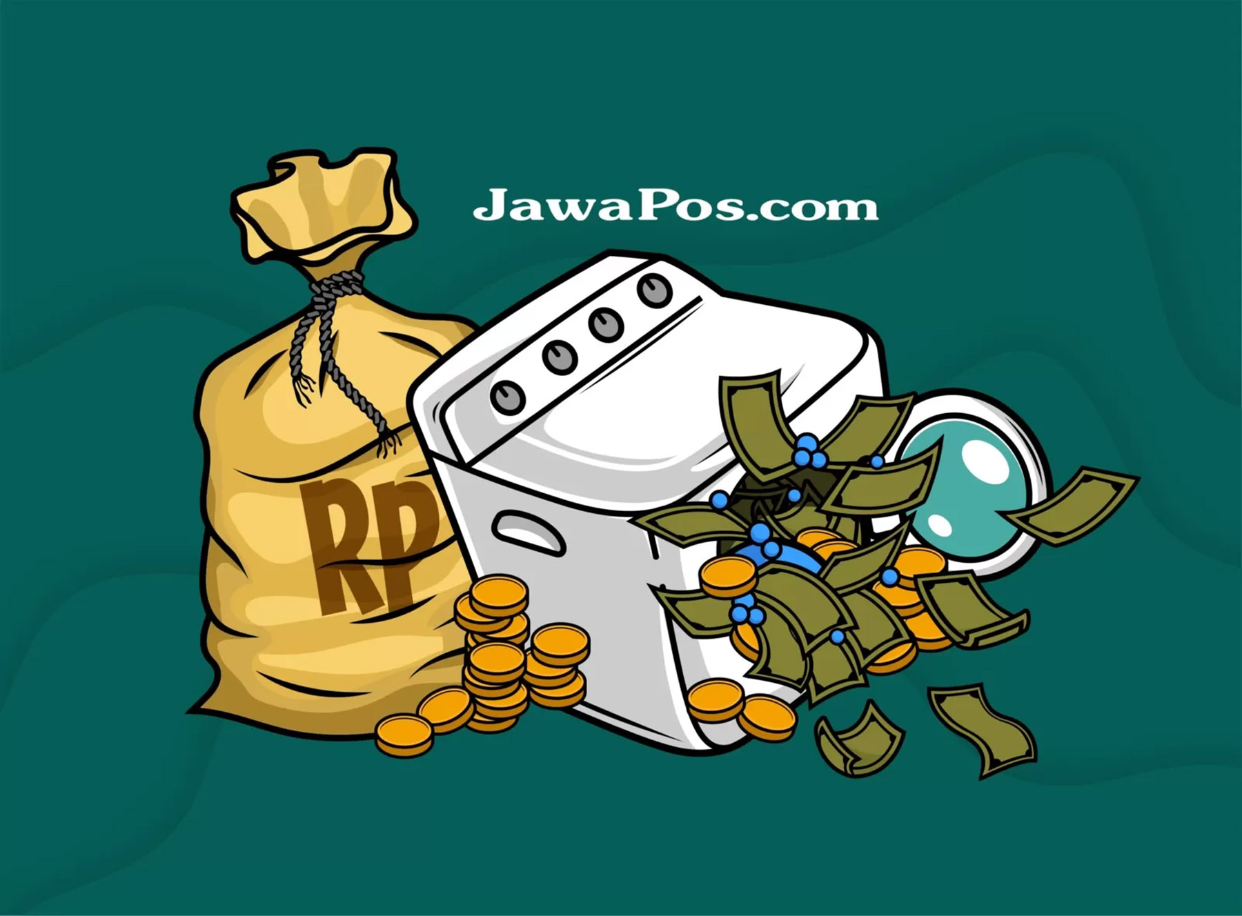 Ilustrasi korupsi dan pencucian uang. (Dimas Pradipta/JawaPos.com)