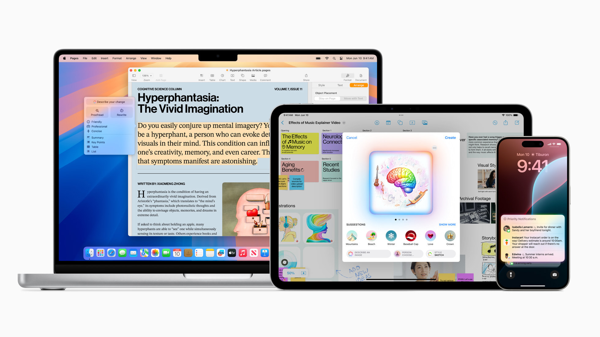 Fitur Apple Intellegence. (Dok. Apple.com)