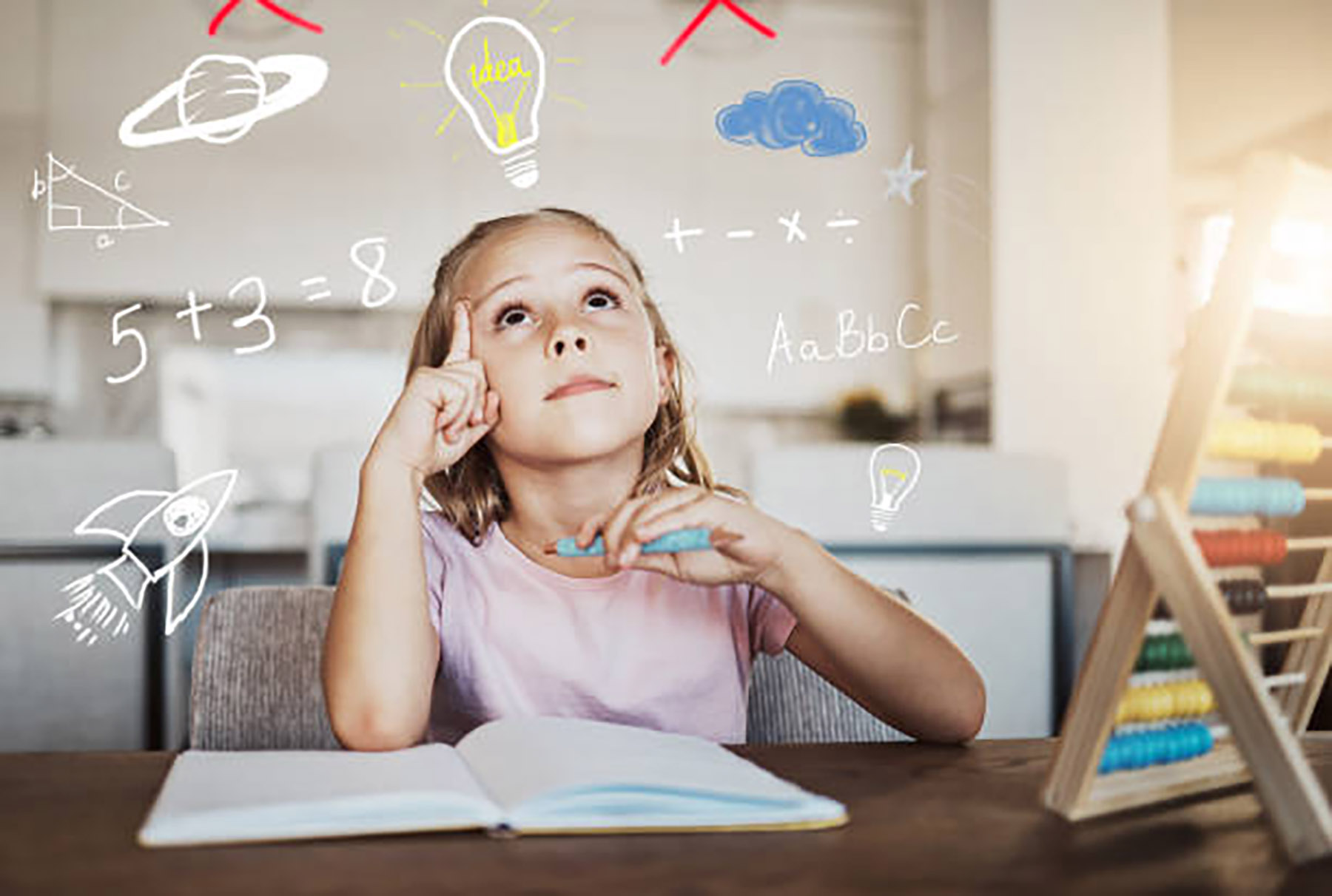 Ilustrasi seoarang anak belajar matematika. (Dok Jakob /iStock)