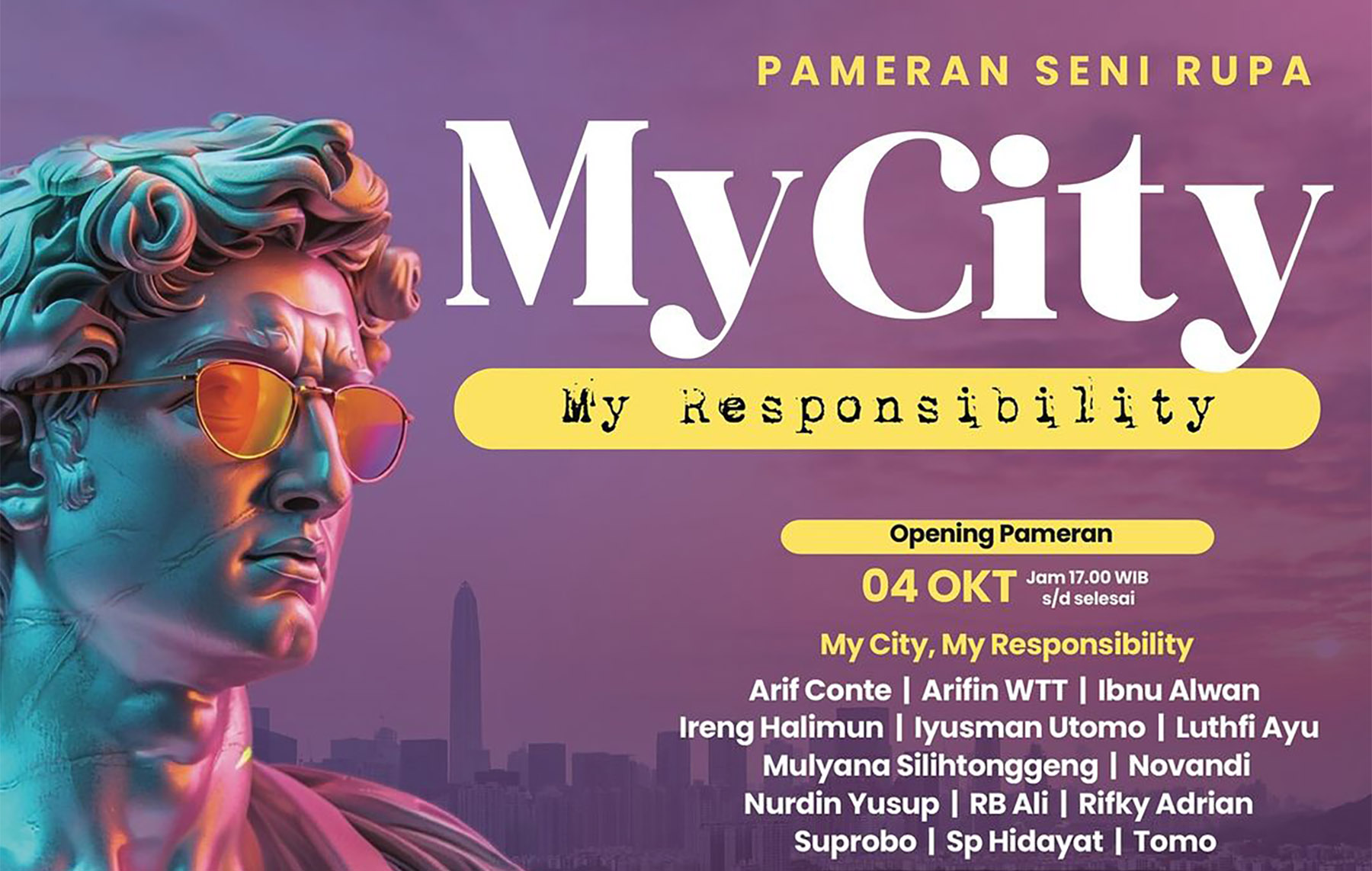 Pameran seni rupa &ldquo;My City My Responsibility&rdquo; di Tangsel (Dok. Tangselcreative)