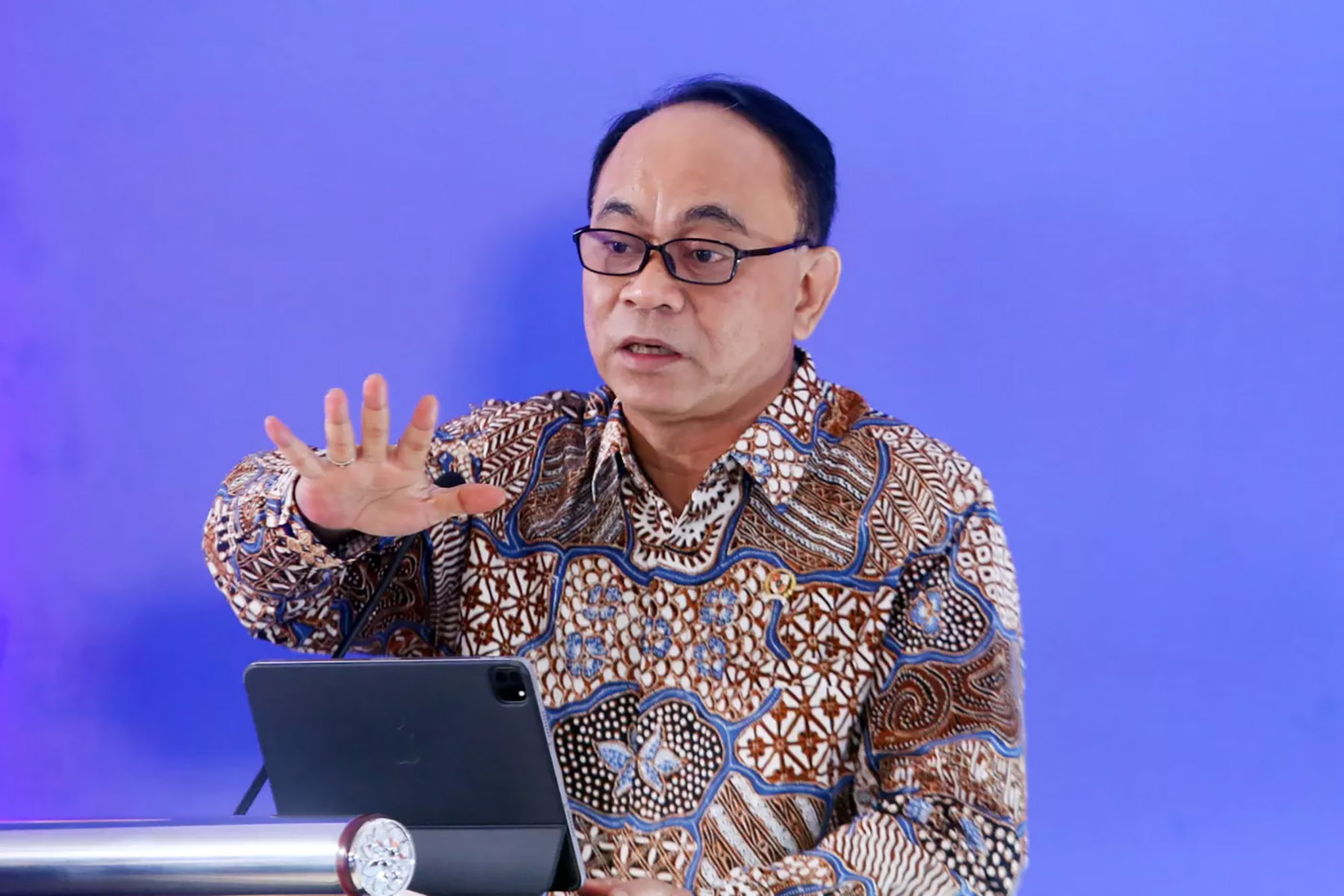 Menteri Komunikasi dan Informatika (Menkominfo) Budi Arie Setiadi. (Dery Ridwansah/ JawaPos.com)