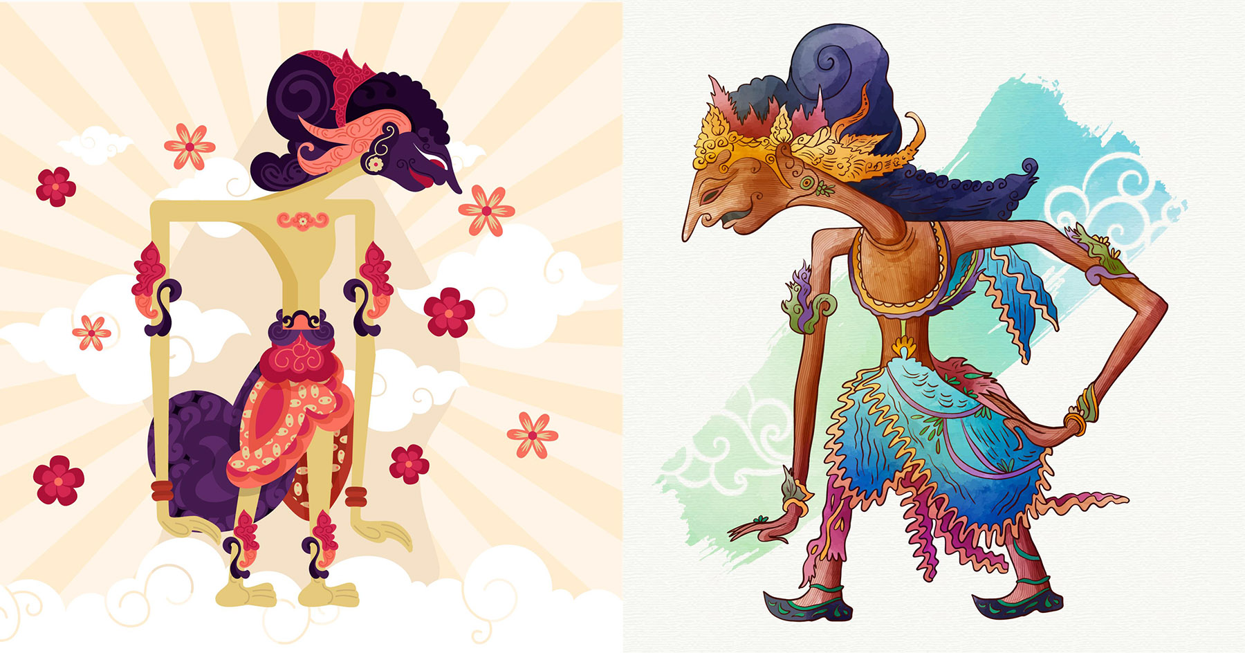 Ilustrasi wayang weton Jawa. (Dok. Freepik)