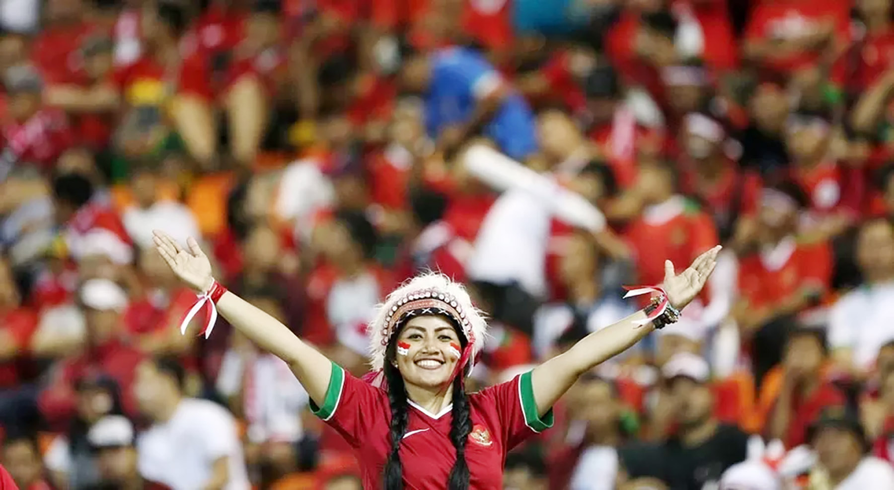 Suporter timnas Indonesia. (Dok. Jawa Pos)