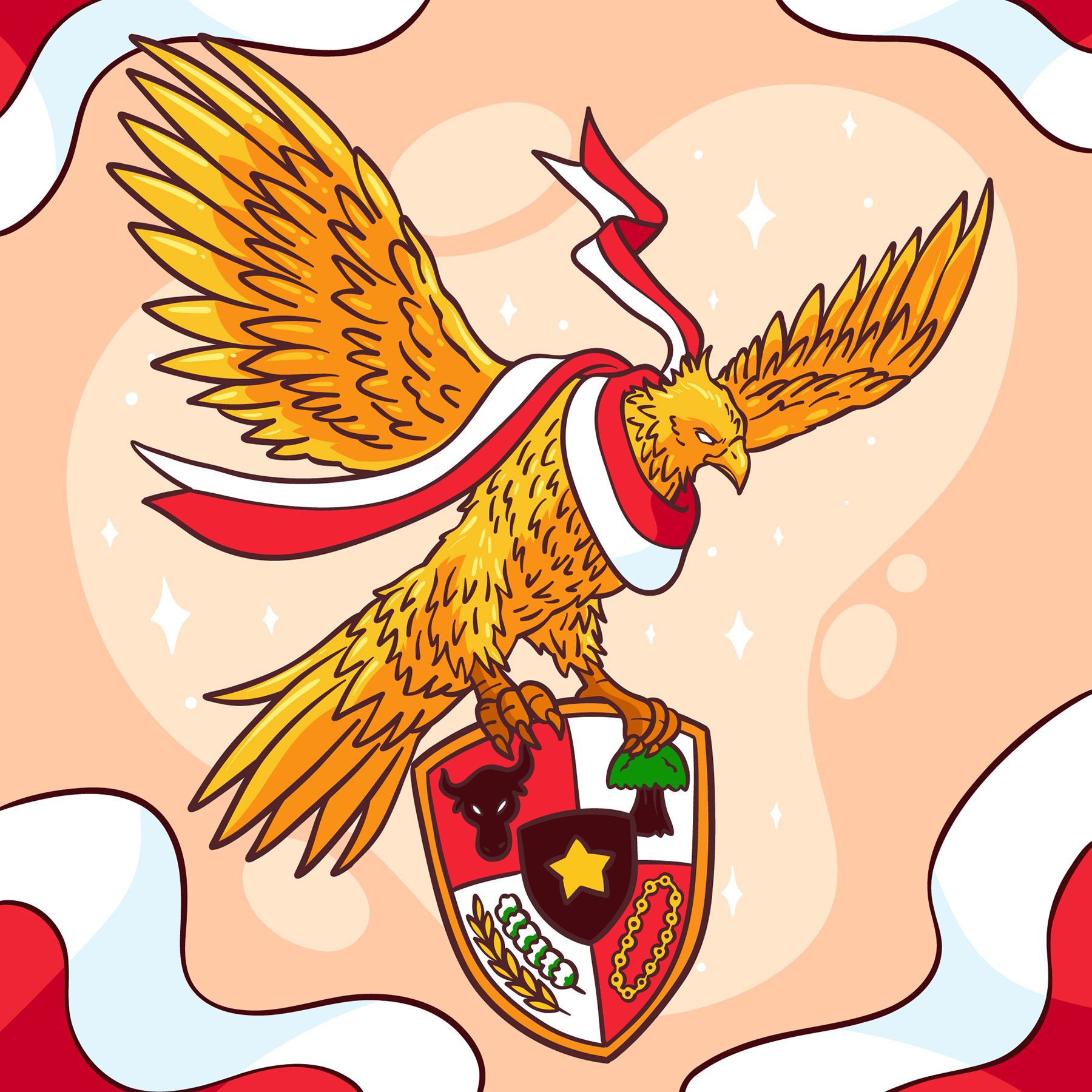 Ilustrasi Pancasila. (Dok. Freepik)