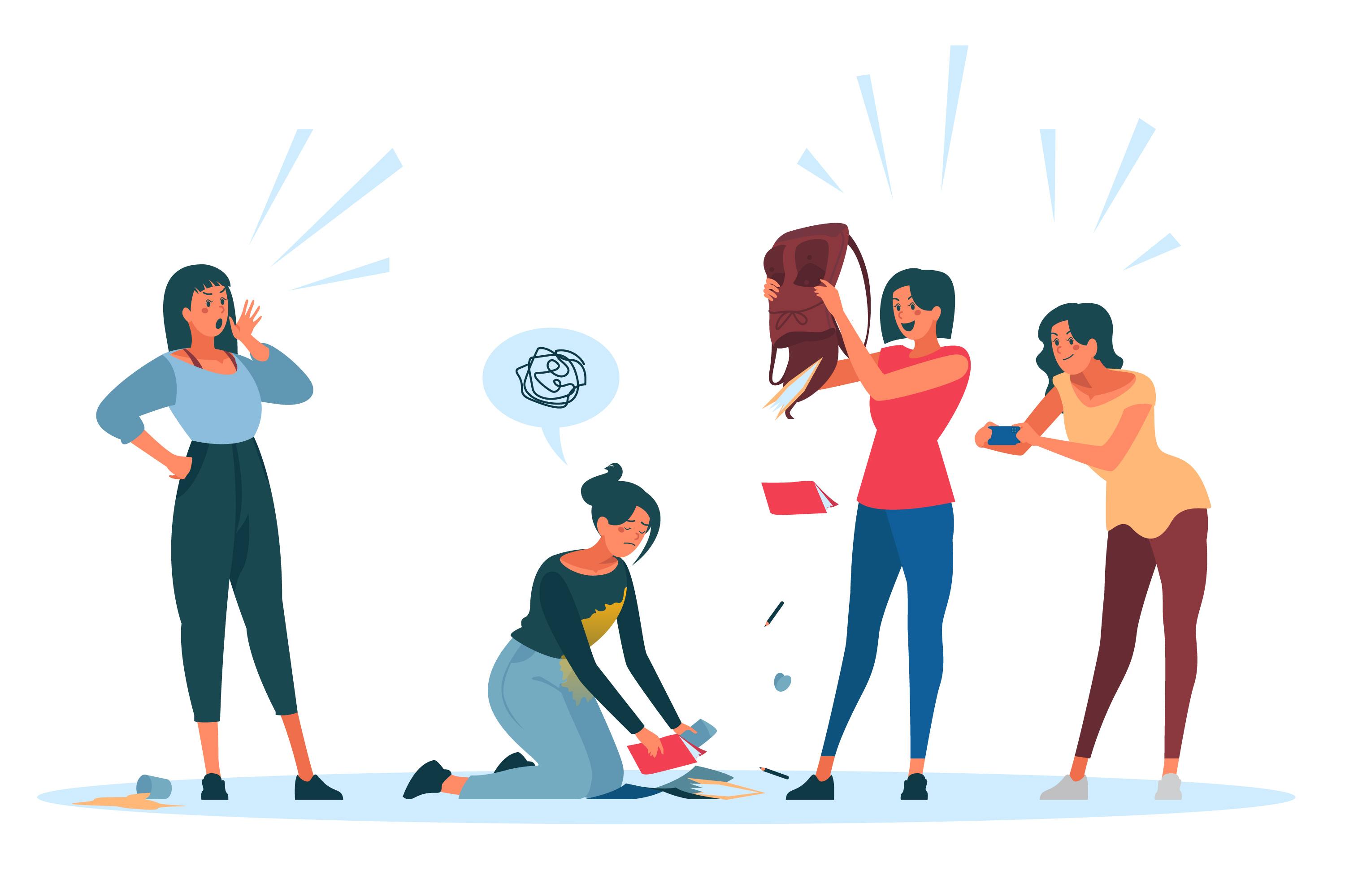 Ilustrasi terjadinya bullying (dok. Freepik)