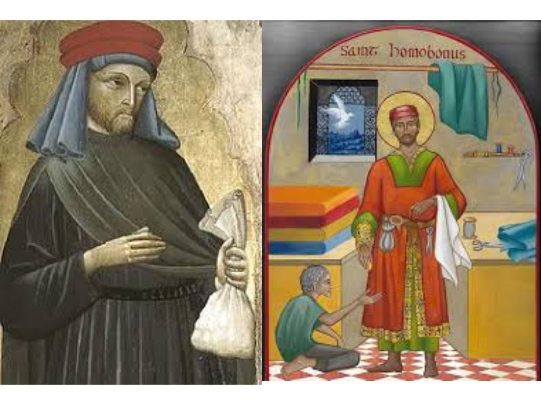 Dua lukisan Santo Homobonus. (Dok. AttolUsa)