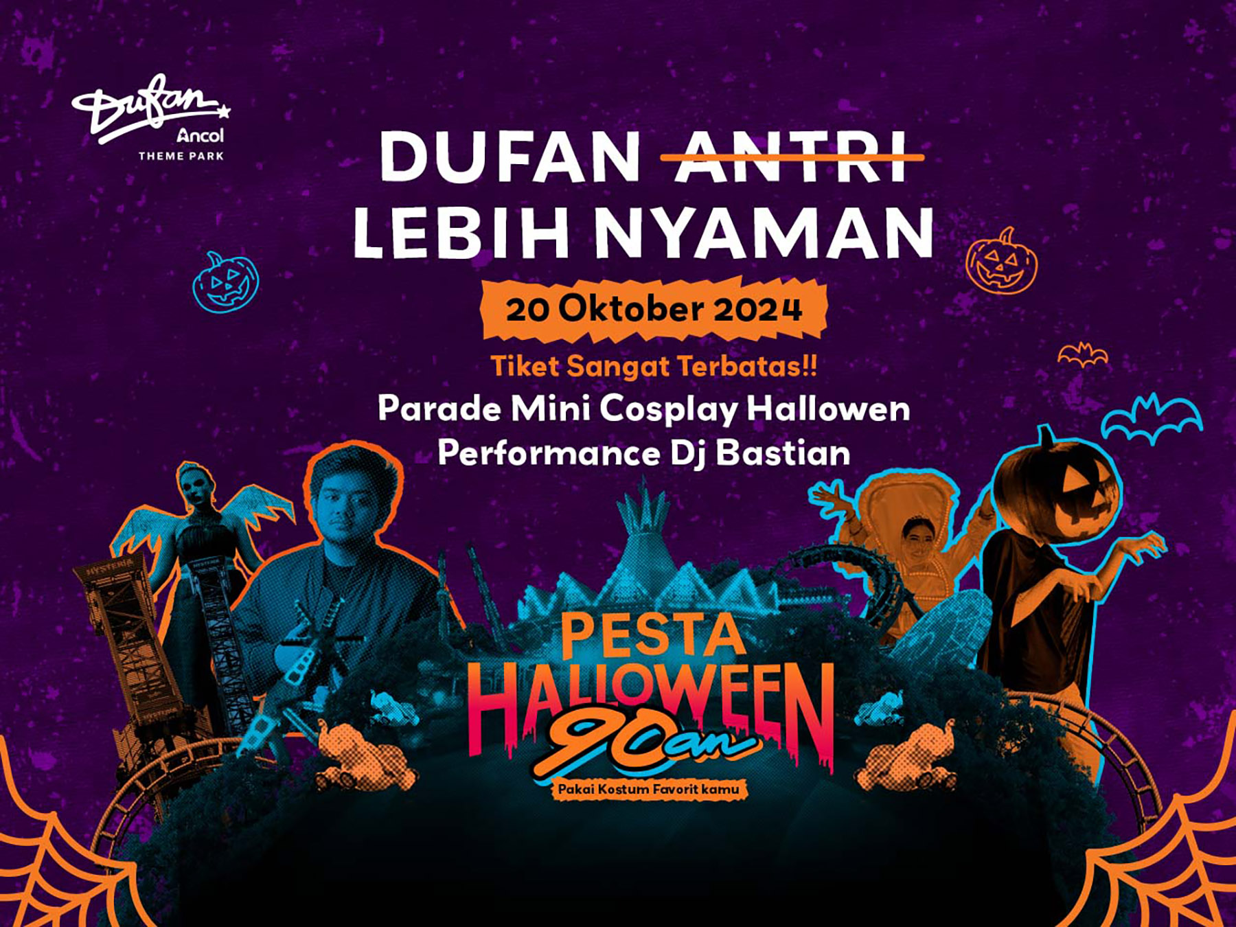Poster Pesta Halloween 90an di Dufan, Ancol (Dok. Jaya Ancol)