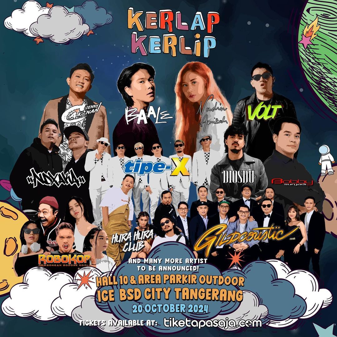 Poster resmi Kerlap Kerlip Fest 2024 (Dok. Instagram/@concertmusic_)